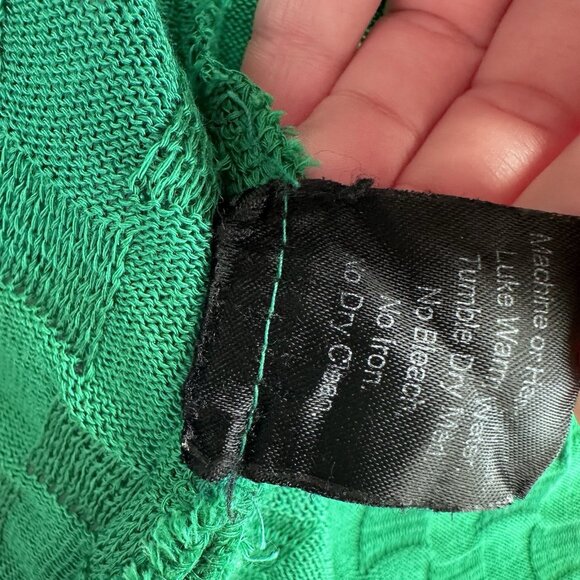 Misook Womens Knit Open Front Blazer Size M Kelly Green Career Business Classic - Picture 10 of 13